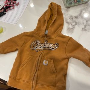 Hooded zip up sweatshirt